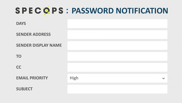 Password notification animation