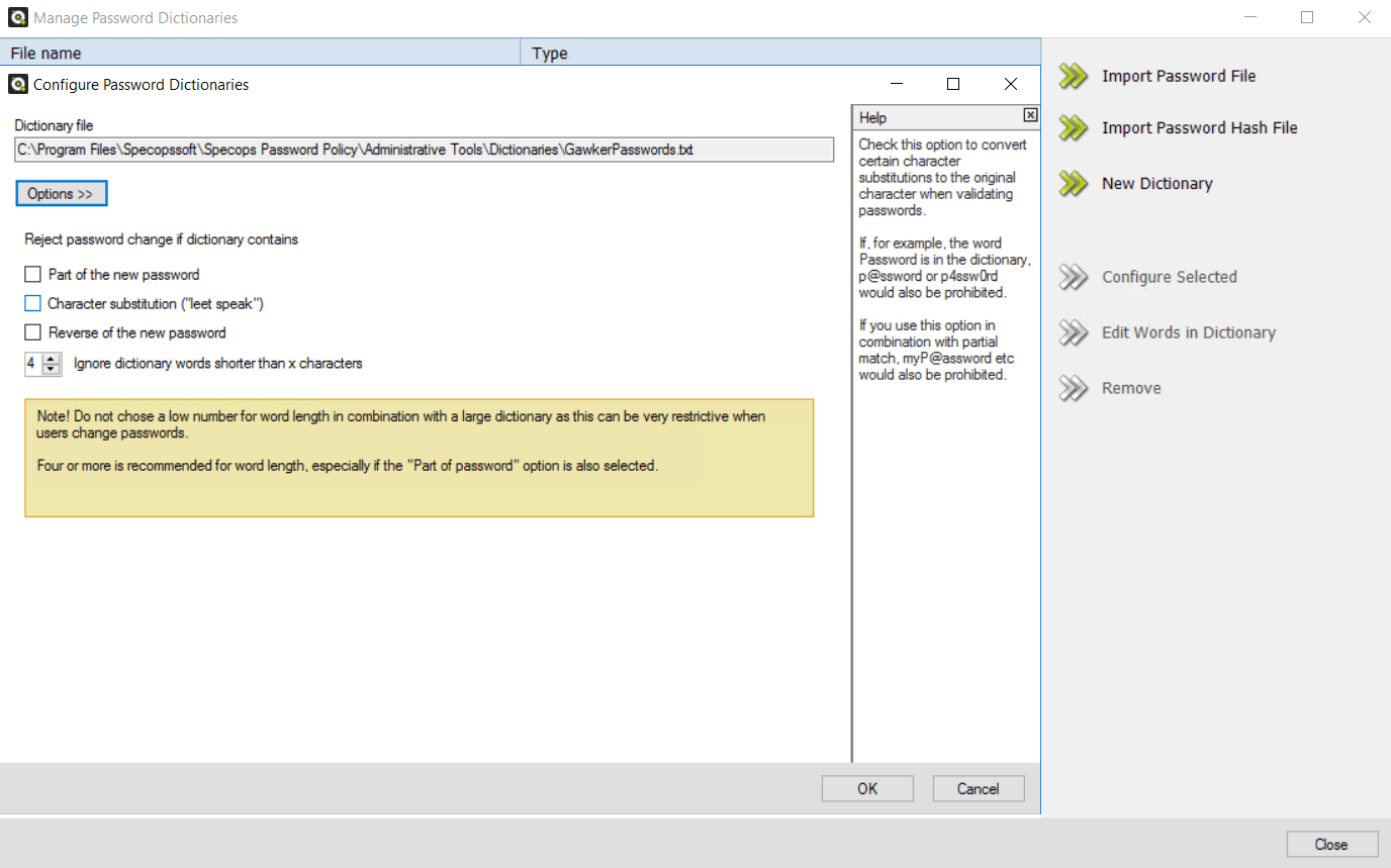 Specops Password Policy