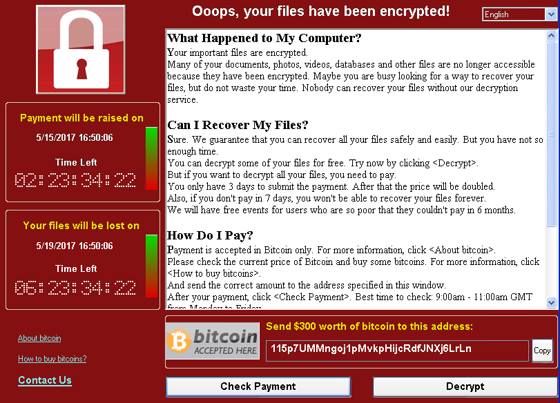 Ransomware WannaCry