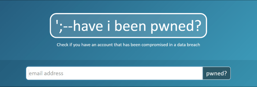 Have I been pwned
