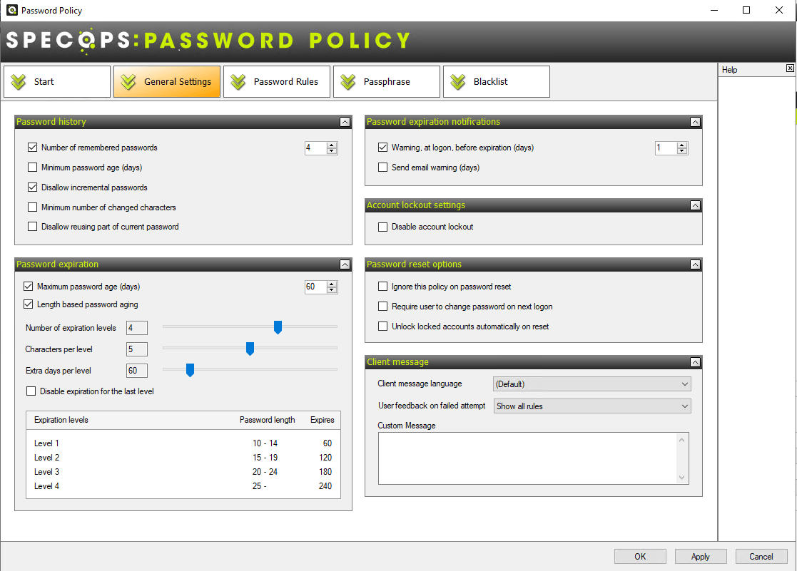 Specops Password Policy