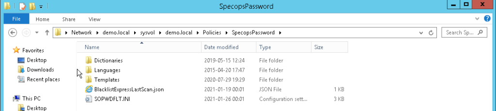 Specops Password Policy Templates