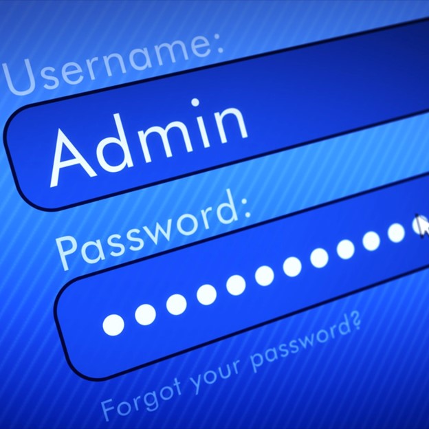username and password