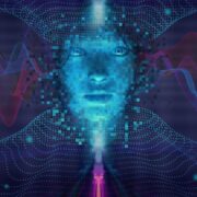 Visage généré par IA visualisant le AI vishing
