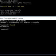 Using PsExec to become the LOCAL SYSTEM account