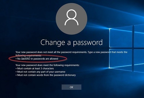 Disallow special characters in Specops Password Policy