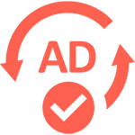 ad in circle