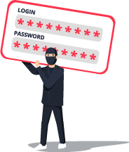 masked password credential attacker