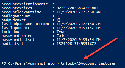 screenshot of the ADUC snap-in