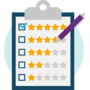 paper with stars and checkboxes on clipboard symbolizing a NSCS password guidance checklist