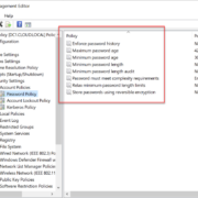 group policy editor screen