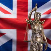 Union Jack and Lady Justice