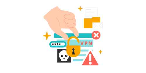 VPN stolen credentials illustration