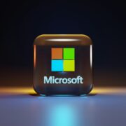 Microsoft Logo in gel casing