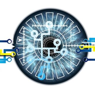 Blue eye with lines used as passkey
